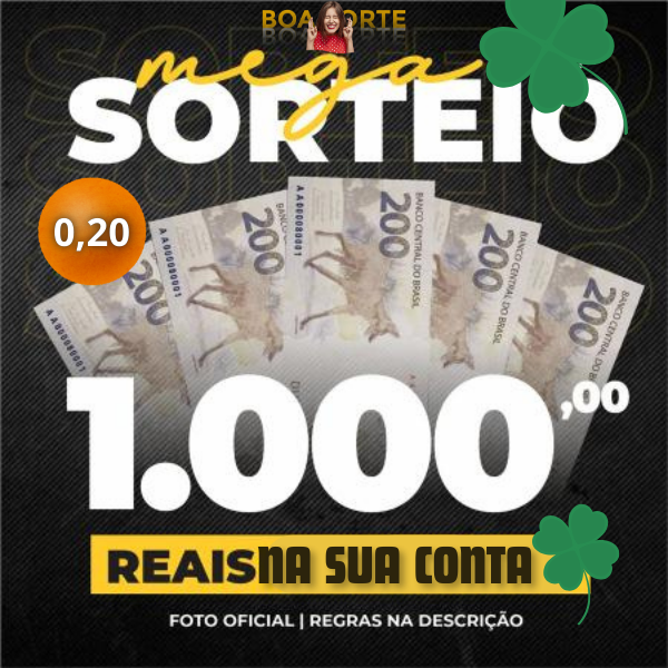 1000 REAIS NA SUA CONTA